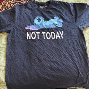 Disney Black and Blue Stitch T-Shirt